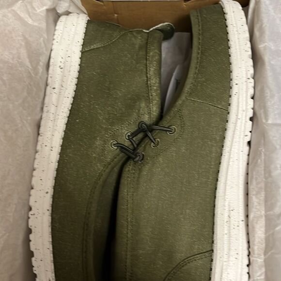 Hey Dude Men's Wally Mid Canvas Olive Men Shoes size 9 - Picture 8 of 9